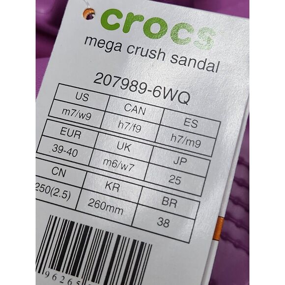Crocs Mega Crush Sandal – Women’s Size 9 Platform Slide - Picture 11 of 12